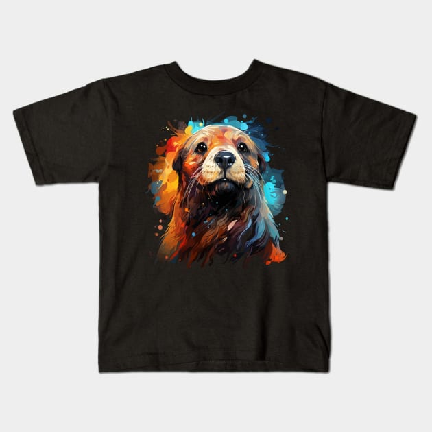 Prairie Dog Rainbow Kids T-Shirt by JH Mart